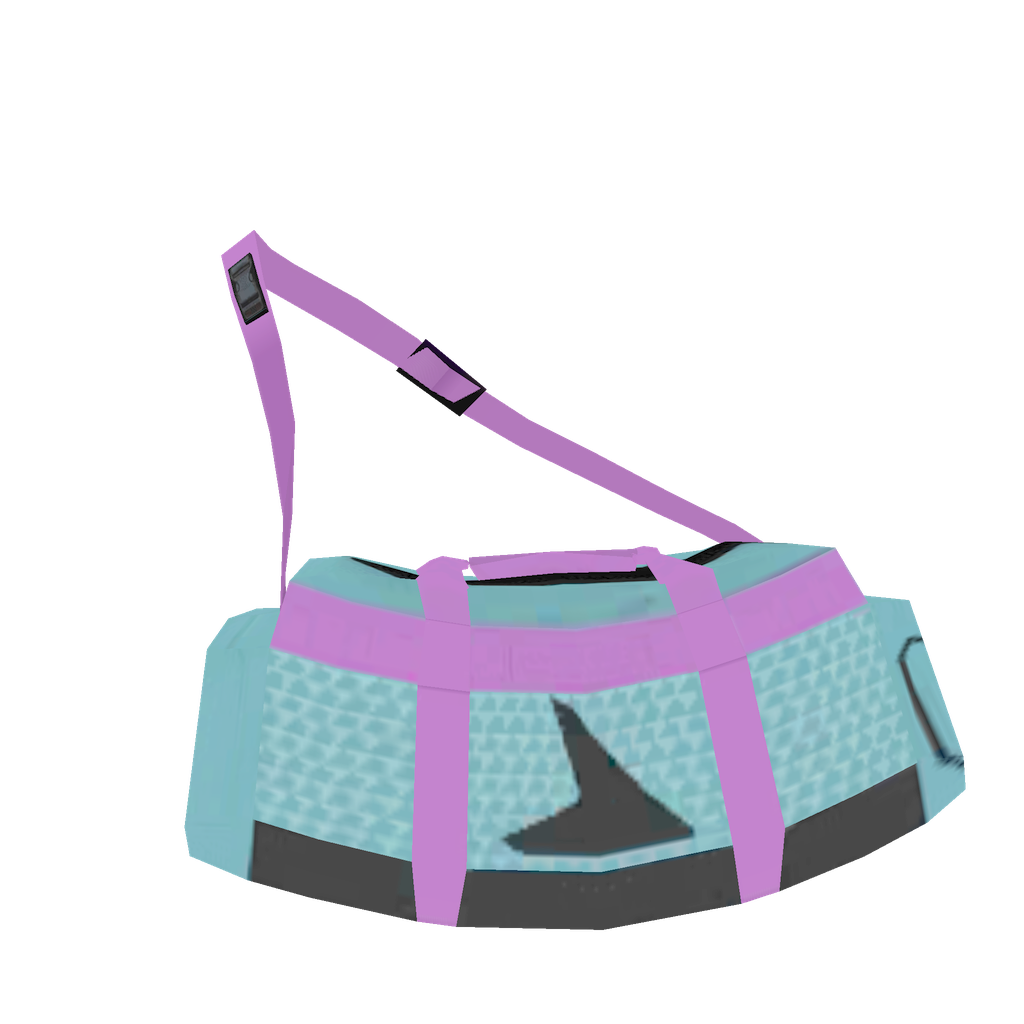 Azure Bag with Pink Strap