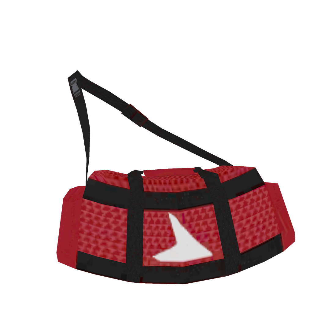 Red Bag with Black Strap