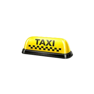 Taxi Lightbox (Checker)