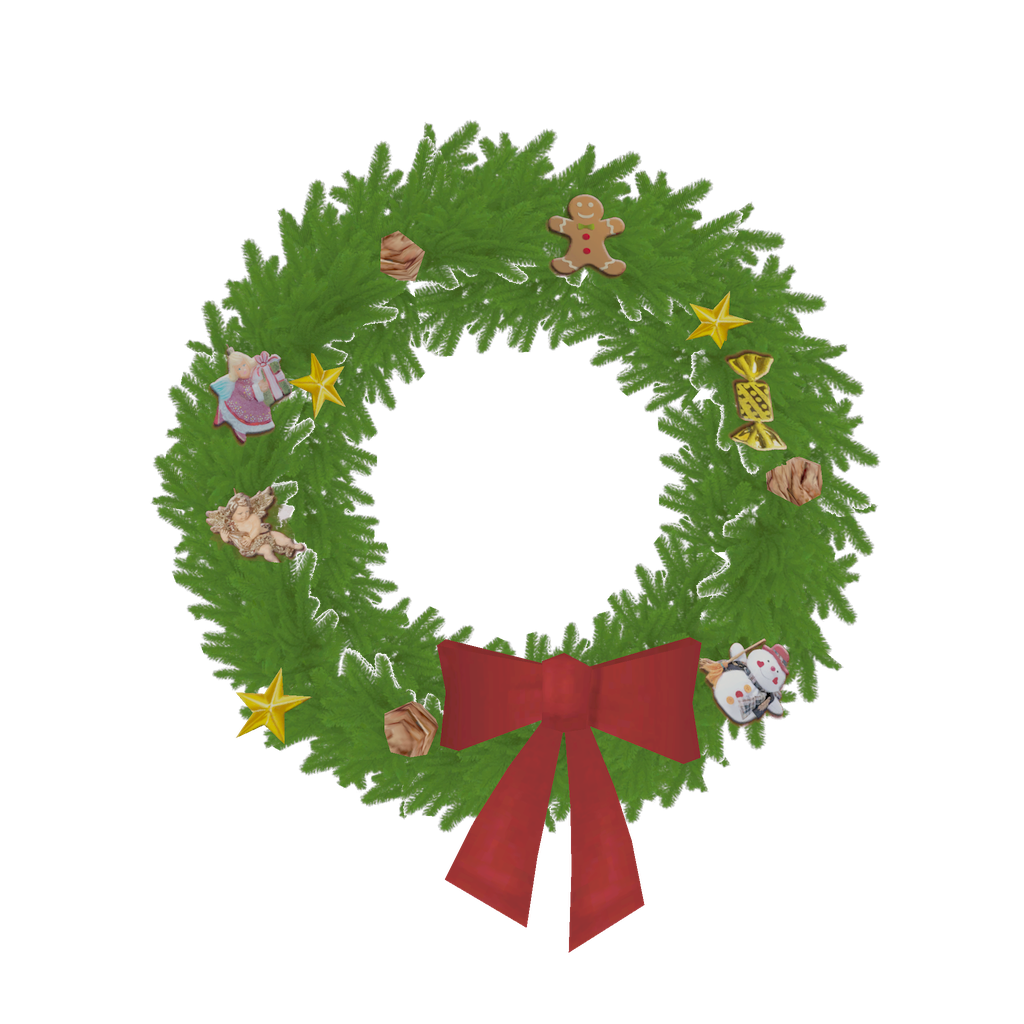 Light Christmas Wreath