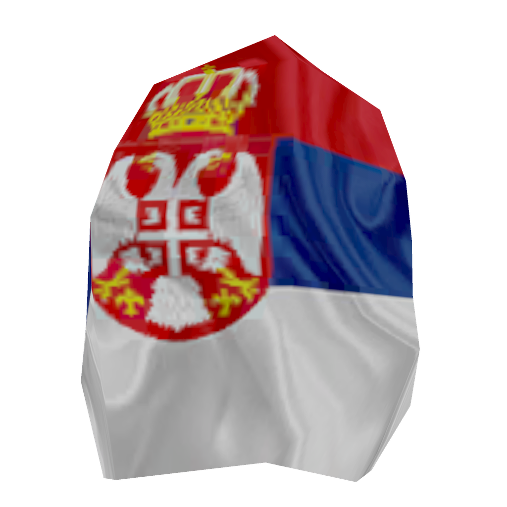 Serbia Flag Cape