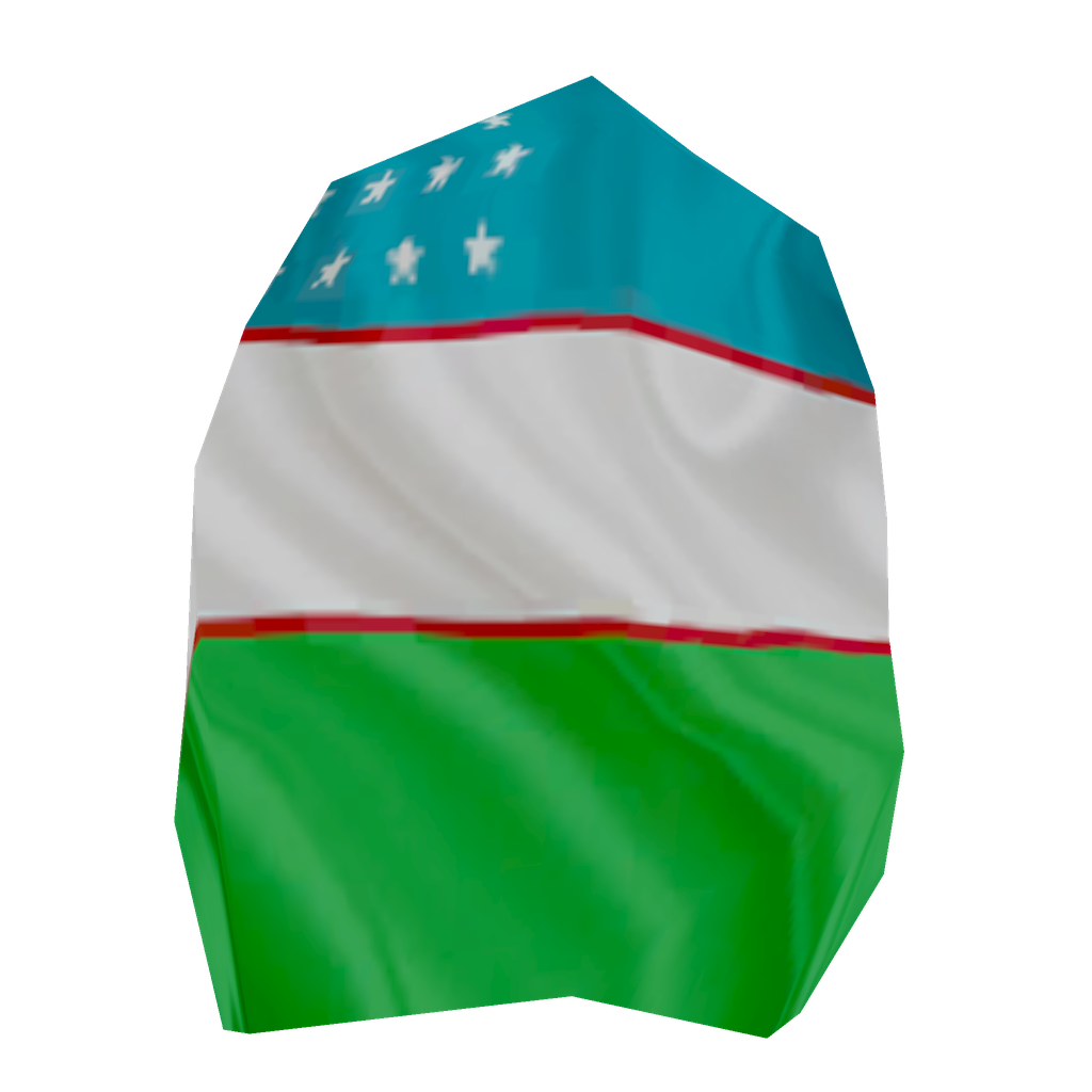 Uzbekistan Flag Cape
