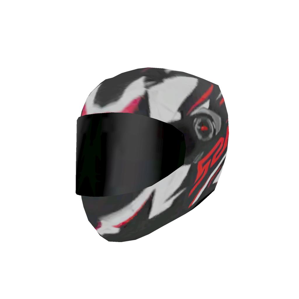 Red Motorcycle Helmet