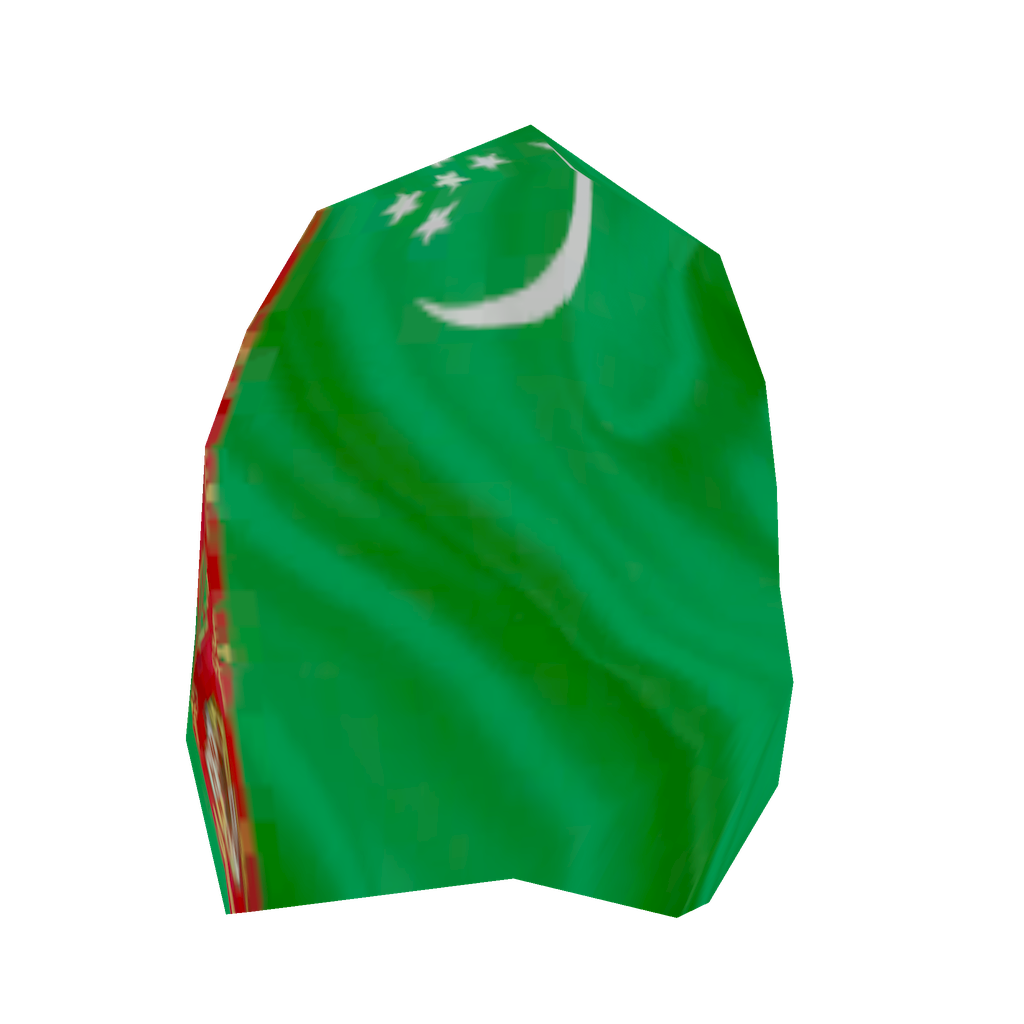 Turkmenistan Flag Cape
