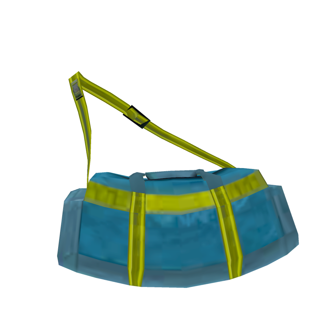 Azure Bag with Green Strap